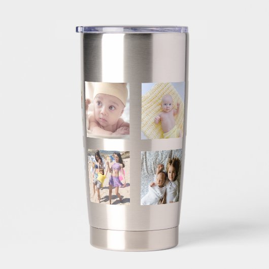 10フォトコラージュパーソナライズされた 保温保冷タンブラー (右面)