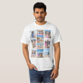 10フォトコラージュパーソナライズされた Tシャツ (正面フル)