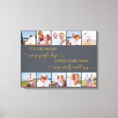 10フォトコラージュ恋しく思グレイの思い出 キャンバスプリント (正面)