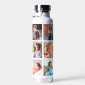 10フォトコラージュ愛おばあちゃん数々のカラーはっきりした ウォーターボトル (右面)