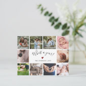 10フォトコラージュWhat A モダン Year シーズンポストカード (スタンド正面)