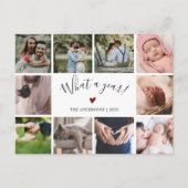 10フォトコラージュWhat A モダン Year シーズンポストカード (正面)