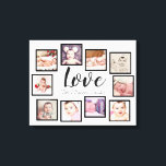 10フォトコラージラブファミリー キャンバスプリント<br><div class="desc">10写真テンプレート作成パーソナライズされたウォールアート – Canvas Print from Ricaso – このキャンバスに自分の写真と文字を追加素晴らしする</div>