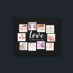 10フォトコラージラブファミリー キャンバスプリント<br><div class="desc">10写真テンプレート作成パーソナライズされたウォールアート – Canvas Print from Ricaso – このキャンバスに自分の写真と文字を追加素晴らしする</div>