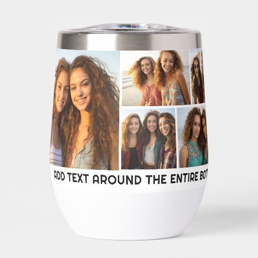 10フォトコラージンググリッド – カスタム文字のまわりに下部 (正面)