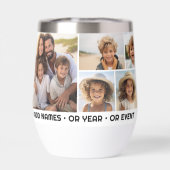 10フォトコラージンググリッド – カスタム文字のまわりに下部 (背面)