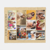 10フォトシンプルモダンウミニマルンスタイリッシュ名 フリースブランケット (正面(横))