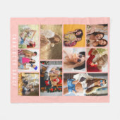 10フォトシンプルモダンピミニマルンクスタイリッシュ名 フリースブランケット (正面(横))