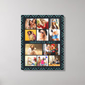 10フォトジオメモダントリスタイリッシュ名 キャンバスプリント (正面)