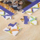 10フォトトレンディーモダンカラフルジオメトリック名 ジグソーパズル (側面)