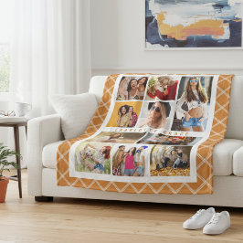 10フォトブエレガントロモダンーンのスタイリッシュ名前 フリースブランケット