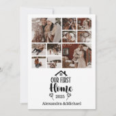 10フォトミニマリストクリスマスファースト・ホーム シーズンカード (正面)