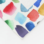 10フォトモダンウォータカラフルーの色抽象芸術名 フリースブランケット (角)