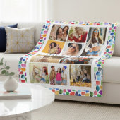 10フォトモダンウォータカラフルーの色抽象芸術名 フリースブランケット