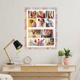 10フォトモダントレンディーヒッピーフローラスタイリッシュ名 キャンバスプリント