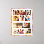 10フォトモダントレンディーヒッピーフローラスタイリッシュ名 キャンバスプリント (正面)