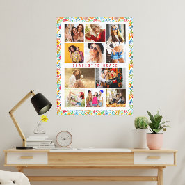 10フォトモダントレンディーフローラスタイリッシュ名 キャンバスプリント