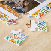 10フォトモダントレンディーフローラスタイリッシュ名 ジグソーパズル (側面)