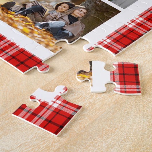 10フォトモダントレンディーレッドプレスタイリッシュイド ジグソーパズル (側面)