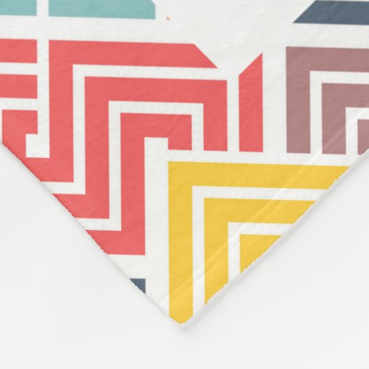 10フォトモダン抽象芸術カラフルジオメトリック名 フリースブランケット (角)