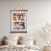 10フォトモダンGroovyデイジーの花スタイリッシュ名 吊り下げ型タペストリー