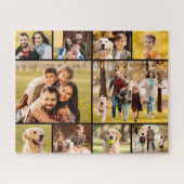 10フォトユニークコラージミニマルシンプルリスト ジグソーパズル (横)