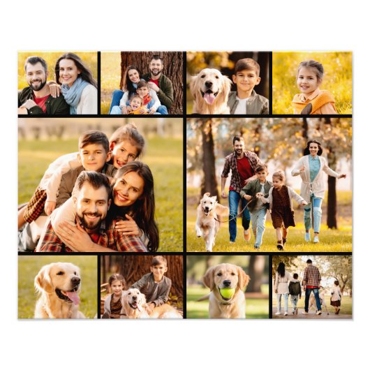 10フォトユニークコラージミニマルシンプルリスト フォトプリント            (正面)