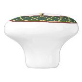 10ポイントスターラティスアミッシュオランダ16進サインノブ セラミックノブ (側面)