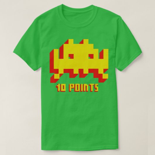 10ポイントヴィンテージビデオゲーム Tシャツ (デザイン正面)