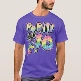 10ポップ・アートの歳誕生日女子10歳の小鬼 Tシャツ