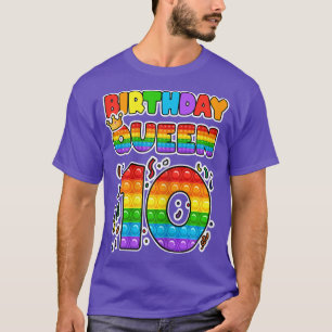 10ポップ・アートの番目の誕生日クイーン10歳の女の子フィッジ Tシャツ