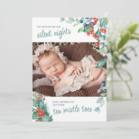 10ミッスル静か足指の夜の冬の誕生 案内状 (スタンド正面)