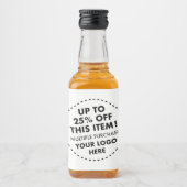10ミニリカーボトルラベル25%オフ買バルク リキュールボトルラベル (正面)