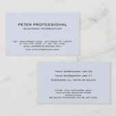 10モダンプロフェッショナル名刺（薄い青） 名刺 (正面/裏面)