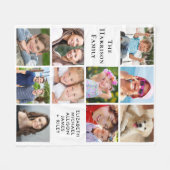 10モダン枚のコラージュ フリースブランケット (正面(横))