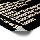10ライフゲームゲーマークールデザイン1 ポスター (角)