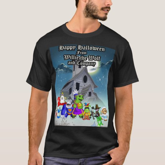 10リトルモンスタースハッピーハロウィーン(V1) Tシャツ (正面)