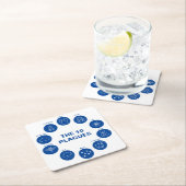 10リーグ青と白の海 スクエアペーパーコースター (インサイチュ)