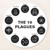 10リーグ黒白の海を越える ラウンドペーパーコースター (正面)