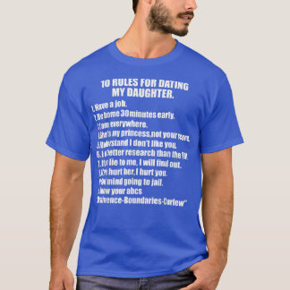 10ルールデートすること娘オーバープロテクトパパプロ Tシャツ