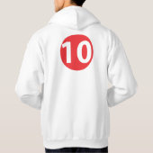 10レッド パーカ (裏面)