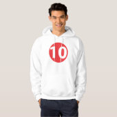 10レッド パーカ (正面フル)