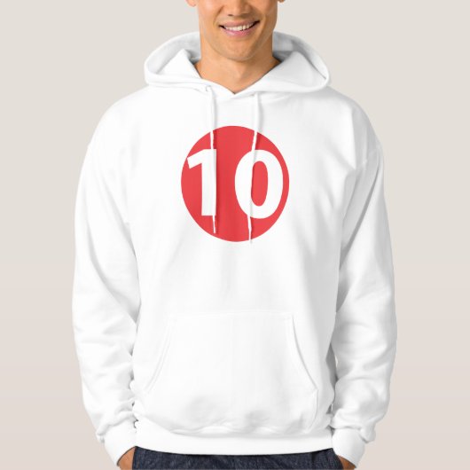 10レッド パーカ (正面)