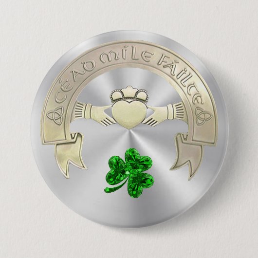 10万の歓迎 缶バッジ (正面)