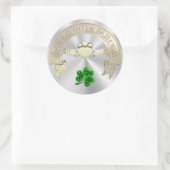 10万歓迎ステッカー ラウンドシール (バッグ)