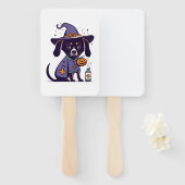 10不気味月に向けてナース犬を1匹用意 ハンドファン (正面&裏面)