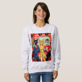 10世紀半ば頃の猫たち スウェットシャツ (正面フル)