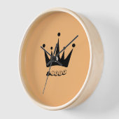 10丸型ウォールクロック(天然木枠あり) 壁時計 (傾斜)