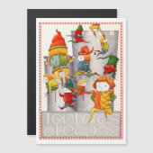 10人の主が5x7磁気カードを持ち上げる (正面/裏面)