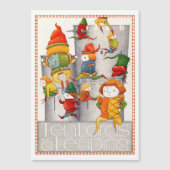 10人の主が5x7磁気カードを持ち上げる (正面)